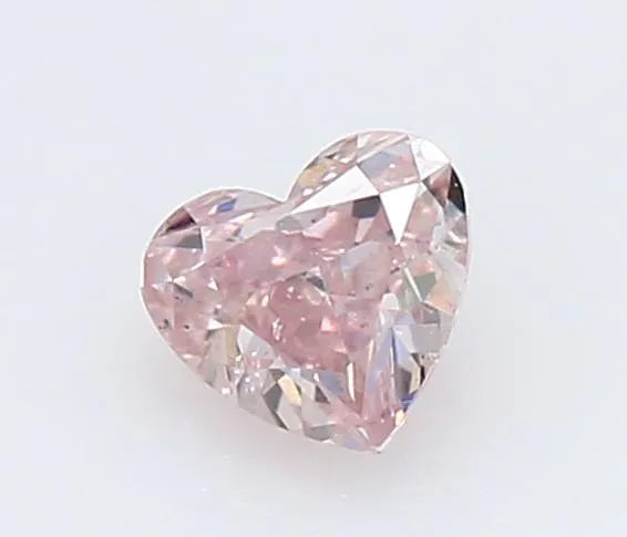 0.17ct Heart Natural Diamond (Colour Fancy Pink, Clarity SI2, Cut EX, GIA Certified)