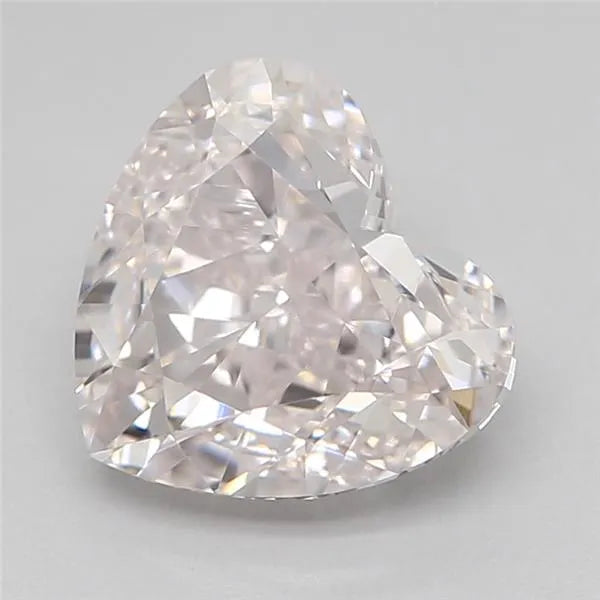 1.30ct Heart Natural Diamond (Colour Very Light Pink, Clarity VVS1, Cut GD, GIA Certified)