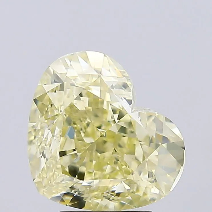 4.03ct Heart Natural Diamond (Colour Yellow, Clarity SI2, GIA Certified)