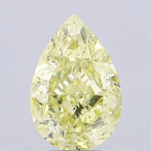 5.02ct Pear Natural Diamond (Colour Fancy Yellow, Clarity SI1, GIA Certified)